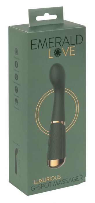 Зеленый стимулятор точки G Luxurious G-Spot Massager - 19,5 см. - Orion
