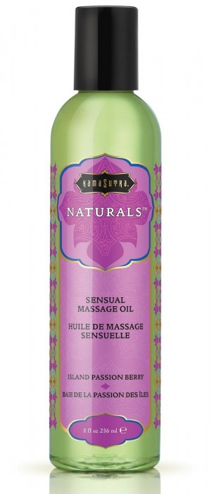 Массажное масло Naturals Island Passion Berry с ароматом тропических фруктов - 236 мл. - Kama Sutra - купить с доставкой в Липецке