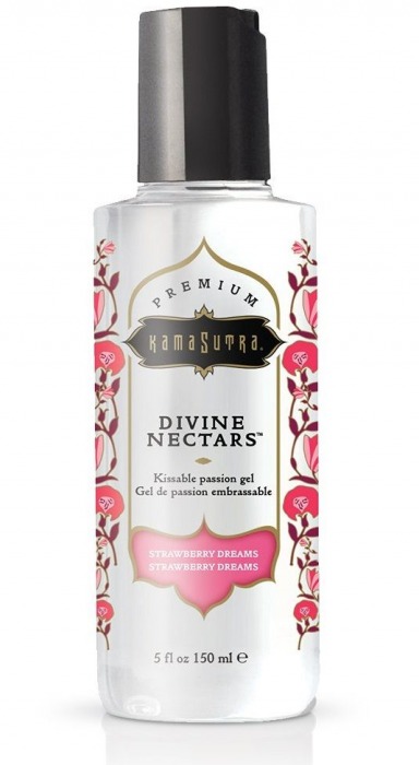 Гель-лубрикант на водной основе Divine Nectars Strawberry Dream с ароматом клубники - 150 мл. - Kama Sutra - купить с доставкой в Липецке