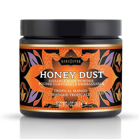 Пудра для тела Honey Dust Body Powder с ароматом манго - 170 гр. - Kama Sutra - купить с доставкой в Липецке