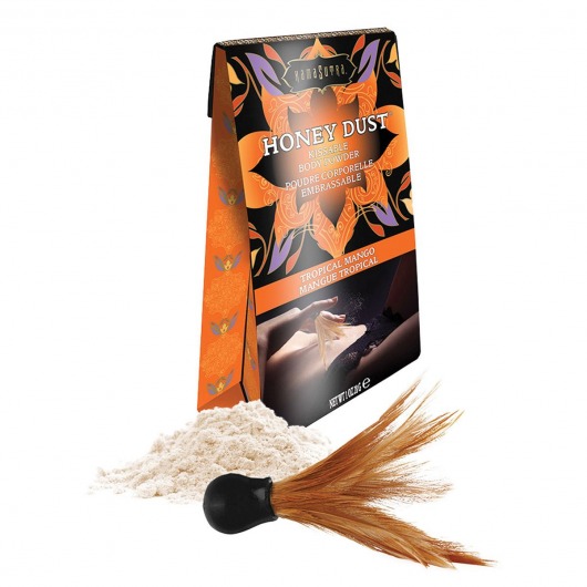 Пудра для тела Honey Dust Body Powder с ароматом манго - 28 гр. - Kama Sutra - купить с доставкой в Липецке