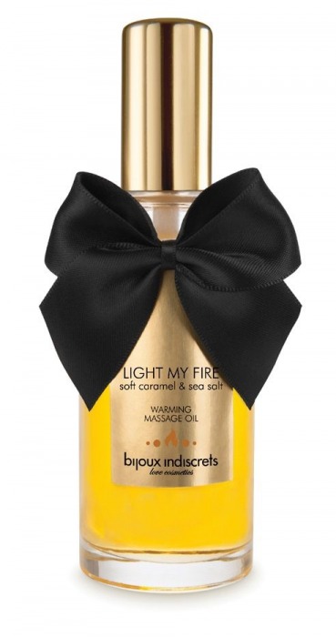 Массажное масло Light My Fire с ароматом карамели - 100 мл. - Bijoux Indiscrets - купить с доставкой в Липецке