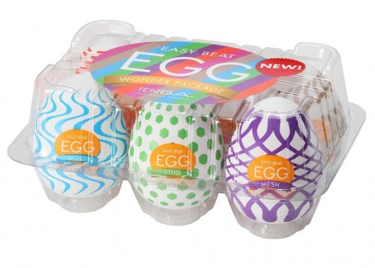 Набор из 6 мастурбаторов Tenga EGG IV с различным рельефом - Tenga - в Липецке купить с доставкой