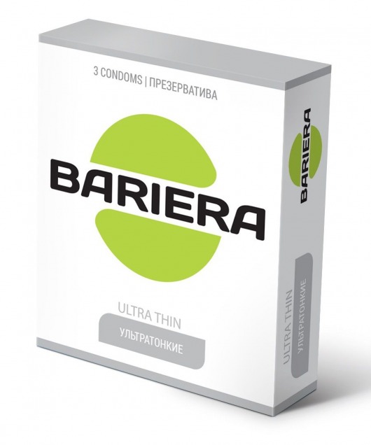 Ультратонкие презервативы Bariera Ultra Thin - 3 шт. - Bariera - купить с доставкой в Липецке