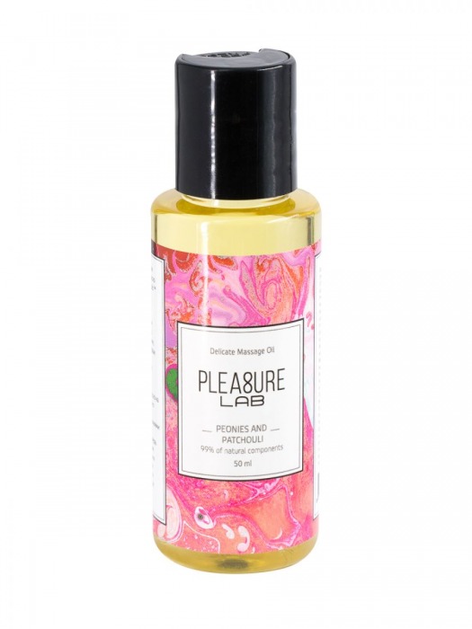 Массажное масло Pleasure Lab Delicate с ароматом пиона и пачули - 50 мл. - Pleasure Lab - купить с доставкой в Липецке