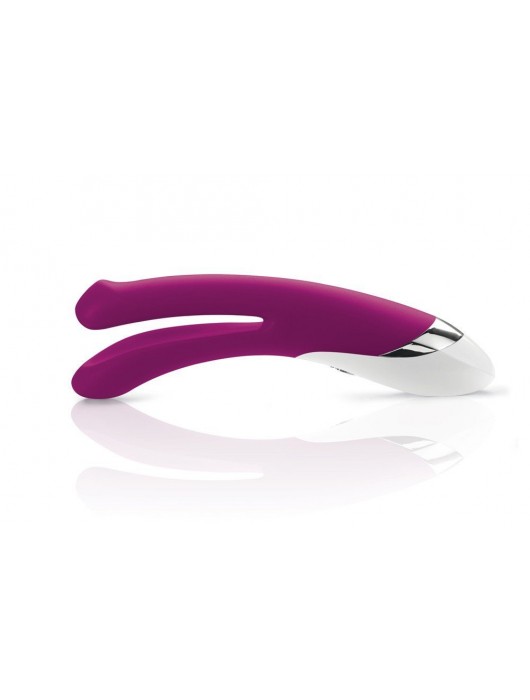 Двойной лиловый вибратор Mystim Bon Aparte - 25 см. - MyStim