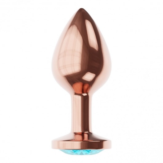 Пробка цвета розового золота с малиновым кристаллом Diamond Topaz Shine L - 8,3 см. - Lola Games - купить с доставкой в Липецке