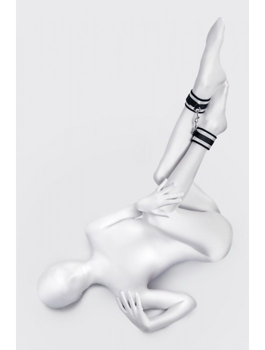 Серебристо-черные оковы Anonymo - ToyFa - купить с доставкой в Липецке