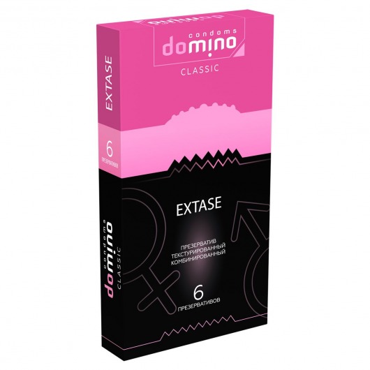 Презервативы с точками и рёбрышками DOMINO Classic Extase - 6 шт. - Domino - купить с доставкой в Липецке