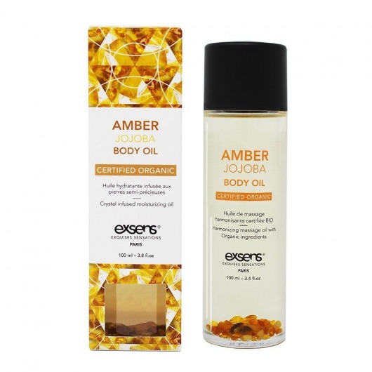 Органическое массажное масло AMBER JOJOBA - 100 мл. - Exsens - купить с доставкой в Липецке