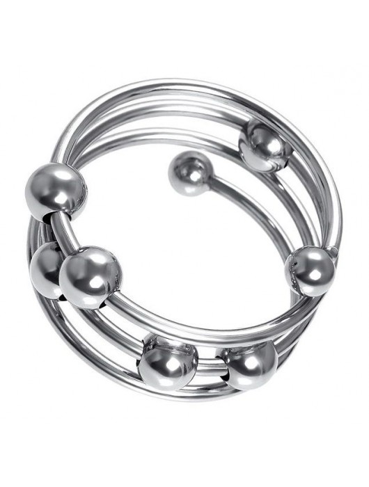 Большое металлическое кольцо под головку пениса - ToyFa - купить с доставкой в Липецке