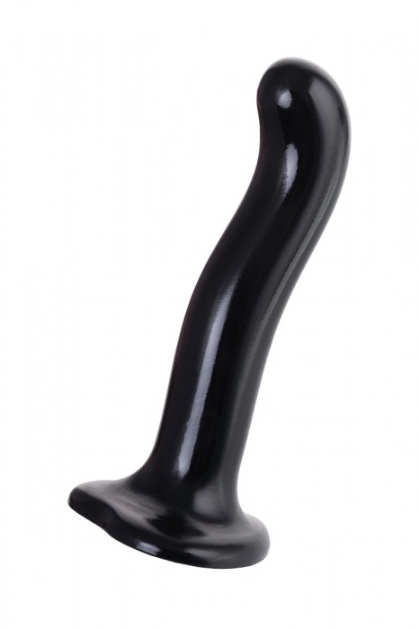 Черный стимулятор для пар P G-Spot Dildo Size M - 18 см. - Strap-on-me - в Липецке купить с доставкой