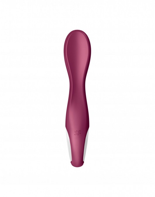 Малиновый вибромассажер Hot Spot для стимуляции точки G - 21 см. - Satisfyer