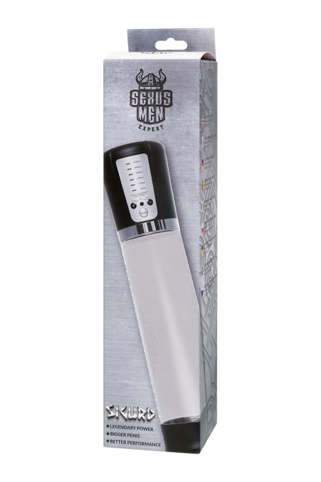 Прозрачная автоматическая помпа для пениса Sigurd - Sexus - в Липецке купить с доставкой