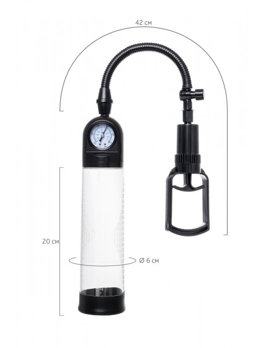 Прозрачная механическая помпа Helmer с манометром - Sexus - в Липецке купить с доставкой