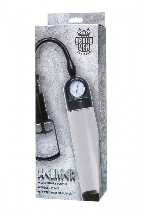 Прозрачная механическая помпа Helmer с манометром - Sexus - в Липецке купить с доставкой