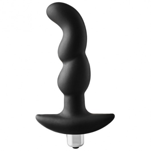 Черная вибропробка для простаты FantASStic Vibrating Prostate Plug - 14,5 см. - Dream Toys - в Липецке купить с доставкой