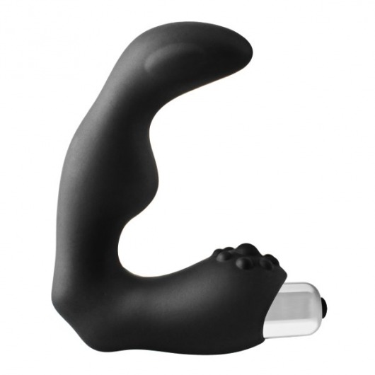 Черный вибромассажер простаты FantASStic Vibrating Prostate Massager - 11,3 см. - Dream Toys - в Липецке купить с доставкой