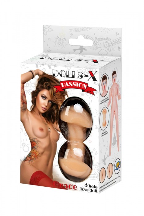 Надувная секс-кукла с тремя любовными отверстиями - ToyFa - в Липецке купить с доставкой