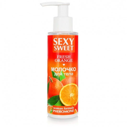 Молочко для тела с феромонами и ароматом апельсина Sexy Sweet Fresh Orange - 150 гр. -  - Магазин феромонов в Липецке