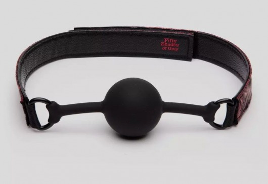 Кляп-шар на двусторонних ремешках Reversible Silicone Ball Gag - Fifty Shades of Grey - купить с доставкой в Липецке