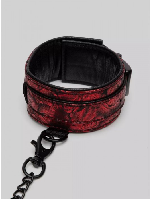 Красно-черные оковы Reversible Faux Leather Ankle Cuffs - Fifty Shades of Grey - купить с доставкой в Липецке