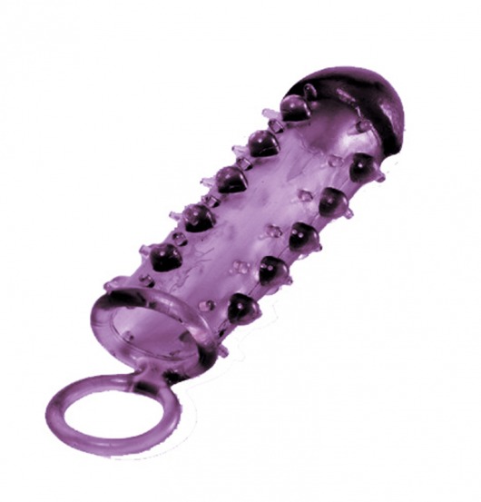 Закрытая фиолетовая насадка с пупырышками SAMURAI PENIS SLEEVE PURPLE - 14,5 см. - NMC - в Липецке купить с доставкой