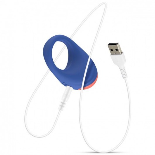 Синее эрекционное кольцо RRRING Dinner Date Cock Ring - FeelzToys - в Липецке купить с доставкой