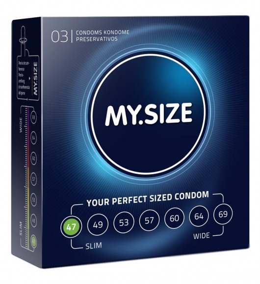 Презервативы MY.SIZE размер 47 - 3 шт. - My.Size - купить с доставкой в Липецке Презервативы MY.SIZE размер 47 - 3 шт. - My.Size - купить с доставкой в Липецке