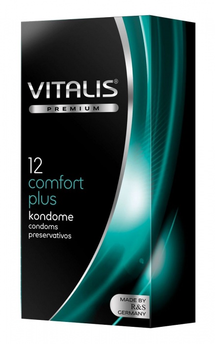Контурные презервативы VITALIS PREMIUM comfort plus - 12 шт. - Vitalis - купить с доставкой в Липецке