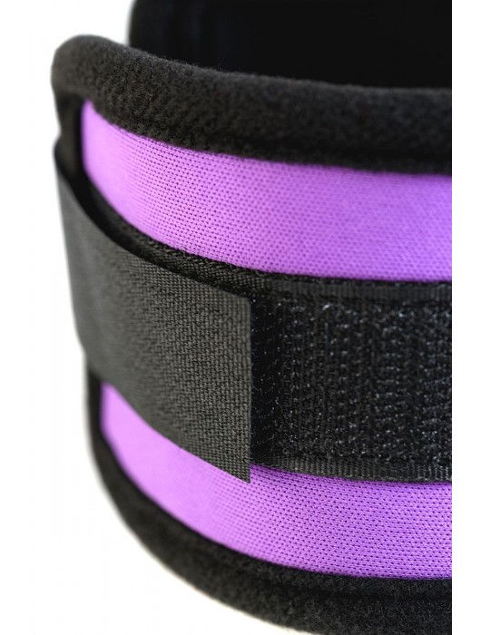 Наручники из неопрена фиолетового цвета - ToyFa - купить с доставкой в Липецке