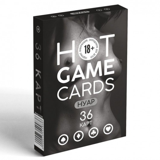 Игральные карты HOT GAME CARDS НУАР - 36 шт. - Сима-Ленд - купить с доставкой в Липецке