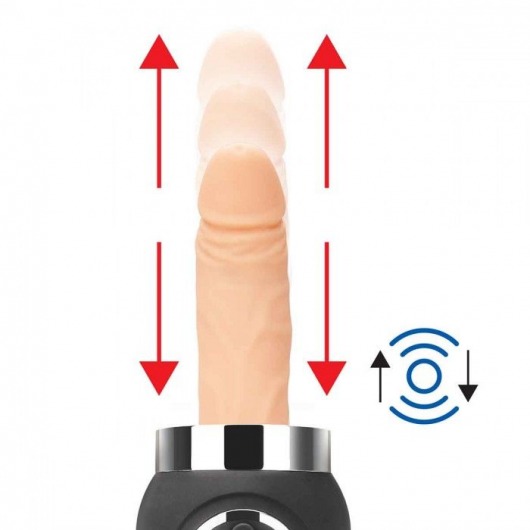 Портативная секс-машина Thrusting Compact Sex Machine c 2 насадками - Lux Fetish - купить с доставкой в Липецке