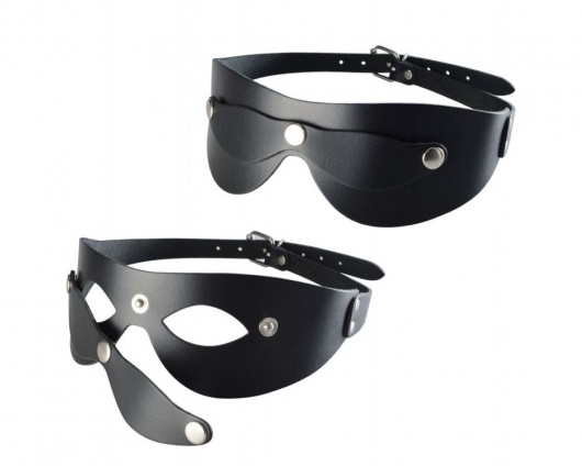 Черная кожаная маска  Новичок - Sitabella - купить с доставкой в Липецке