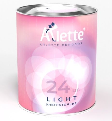 Ультратонкие презервативы Arlette Light - 24 шт. - Arlette - купить с доставкой в Липецке