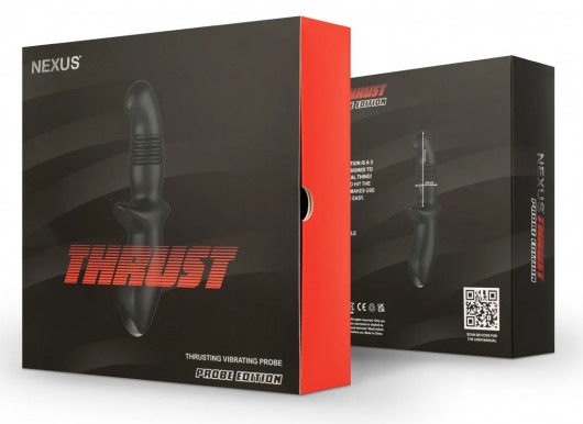 Черный вибромассажер простаты Nexus Thrust с возвратно-поступательными движениями - Nexus Range - в Липецке купить с доставкой