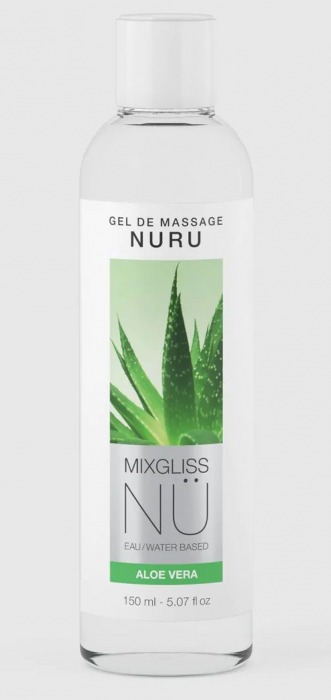 Массажный гель на водной основе Mixgliss NU Aloe Vera - 150 мл. - Strap-on-me - купить с доставкой в Липецке