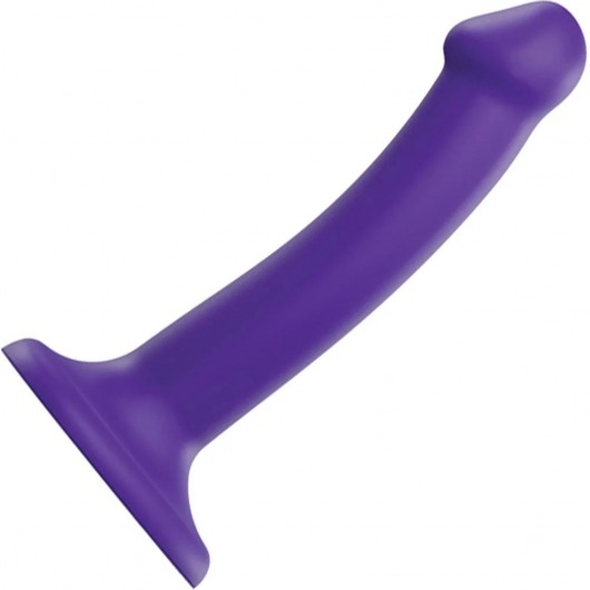 Фиолетовый фаллоимитатор-насадка Strap-On-Me Dildo Dual Density size S - 17 см. - Strap-on-me - купить с доставкой в Липецке