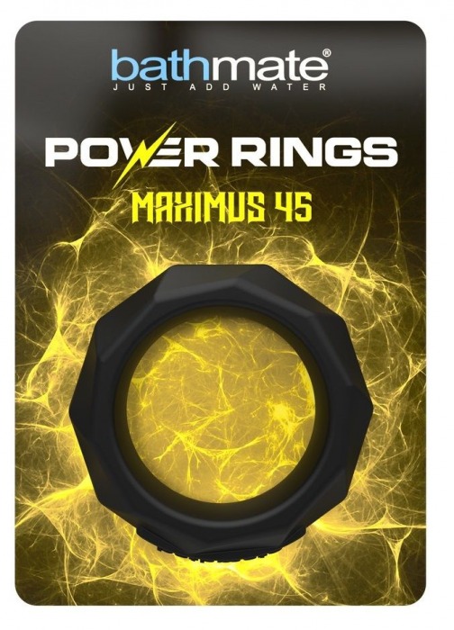 Черное эрекционное кольцо Maximus 45 - Bathmate - в Липецке купить с доставкой