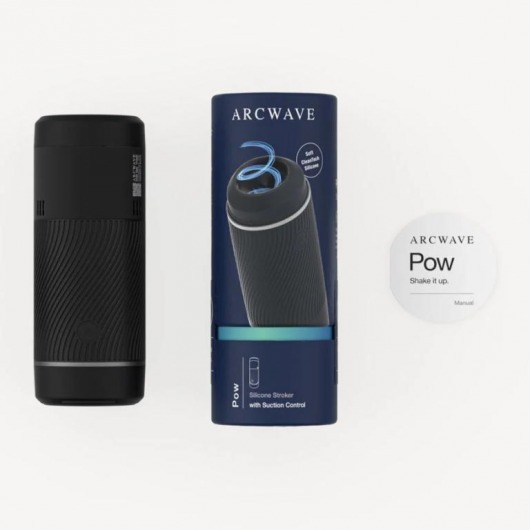 Черный мастурбатор с контролем всасывания Arcwave Pow Stroker - Arcwave - в Липецке купить с доставкой