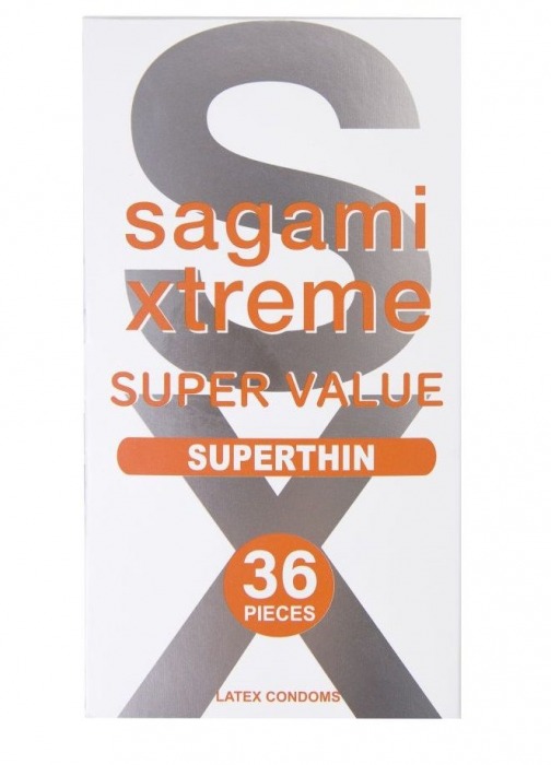 Ультратонкие презервативы Sagami Xtreme Superthin - 36 шт. - Sagami - купить с доставкой в Липецке