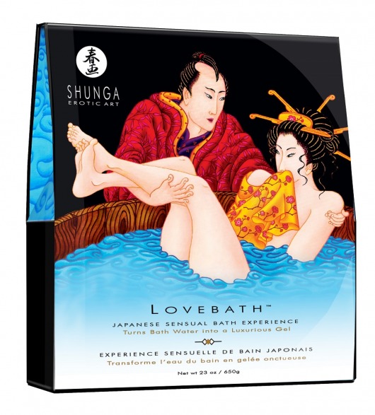 Соль для ванны Lovebath Ocean temptation, превращающая воду в гель - 650 гр. - Shunga - купить с доставкой в Липецке