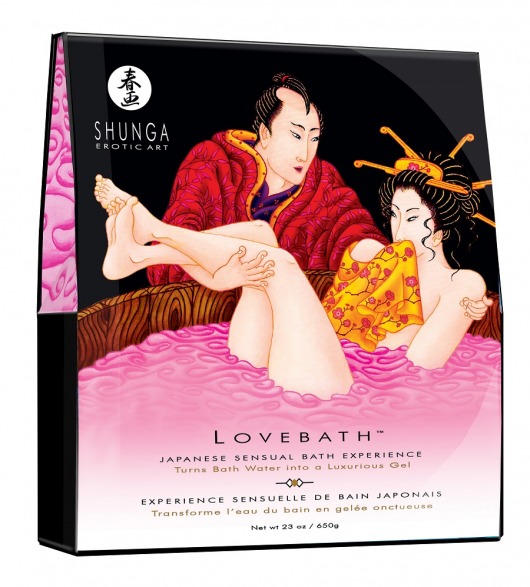 Соль для ванны Lovebath Dragon Fruit, превращающая воду в гель - 650 гр. - Shunga - купить с доставкой в Липецке