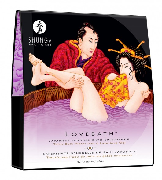 Соль для ванны Lovebath Sensual lotus, превращающая воду в гель - 650 гр. - Shunga - купить с доставкой в Липецке