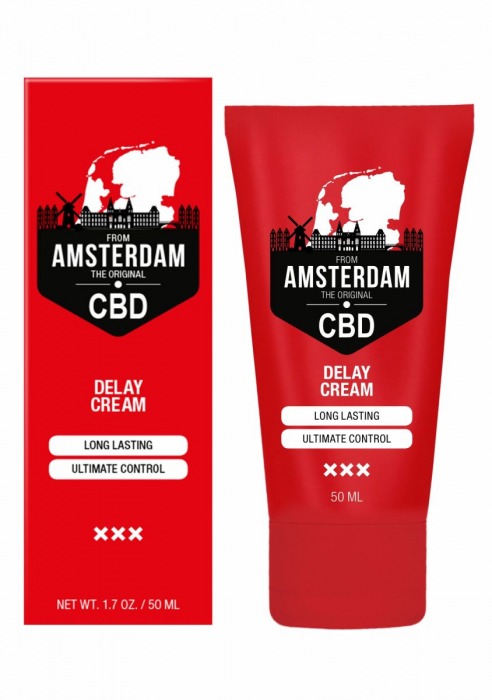 Крем-пролонгатор CBD from Amsterdam Delay Cream - 50 мл. - Shots Media BV - купить с доставкой в Липецке