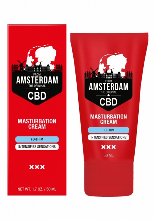 Крем для мастурбации для мужчин CBD from Amsterdam Masturbation Cream For Him - 50 мл. - Shots Media BV - купить с доставкой в Липецке