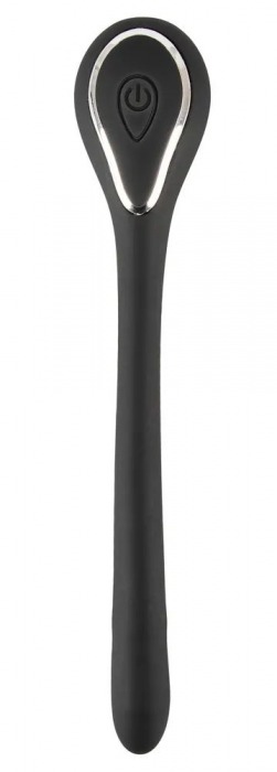 Черный гибкий уретральный стимулятор с вибрацией Vibrating Bendable Dilator - 13,5 см. - Orion - купить с доставкой в Липецке