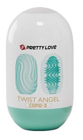Бирюзовый мастурбатор-яйцо Twist Angel - Baile - в Липецке купить с доставкой