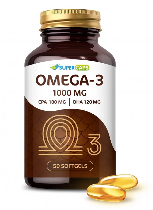 Пищевая добавка SuperCaps OMEGA-3 - 50 капсул (1000 мг) - SuperCaps - купить с доставкой в Липецке