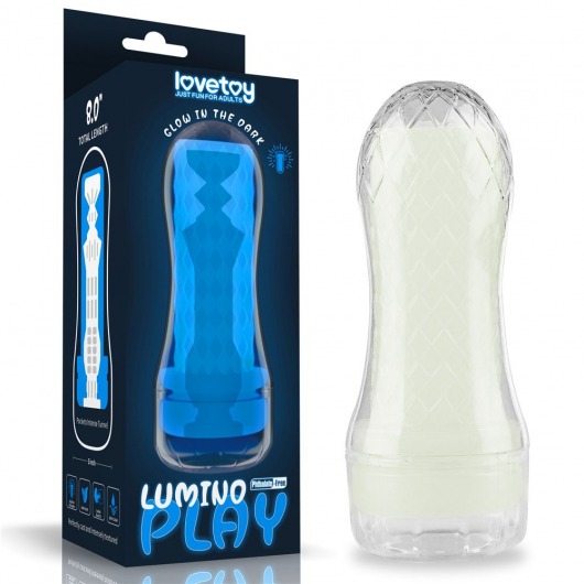 Светящийся в темноте мастурбатор Lumino Play Masturbator Pocketed - Lovetoy - в Липецке купить с доставкой